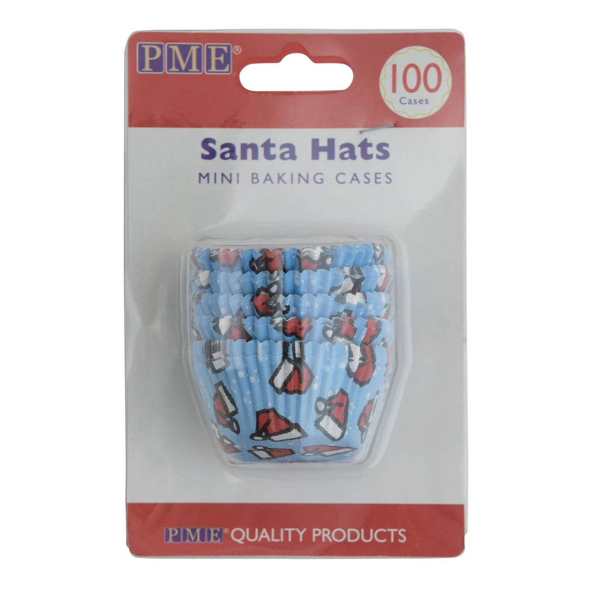 Santa Hats Mini Baking Cases Pk/100
