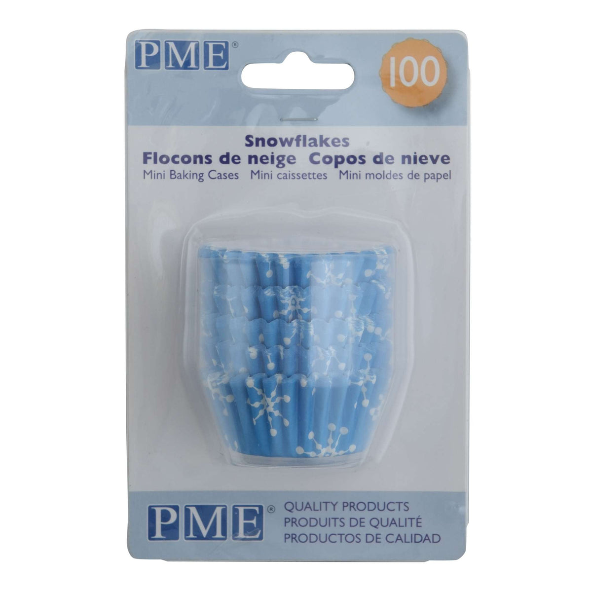 Snowflake Mini Cupcake Cases Pk/100