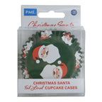 Navidad Cápsulas para Cupcakes forradas de Aluminio - Papá Noel (Set de 30)