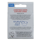 Navidad Cápsulas para Cupcakes forradas de Aluminio - Papá Noel (Set de 30)