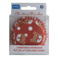 Kerst Cupcake Vormpjes met Folievoering - Rendier (30 stuks)