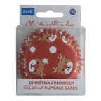 Kerst Cupcake Vormpjes met Folievoering - Rendier (30 stuks)