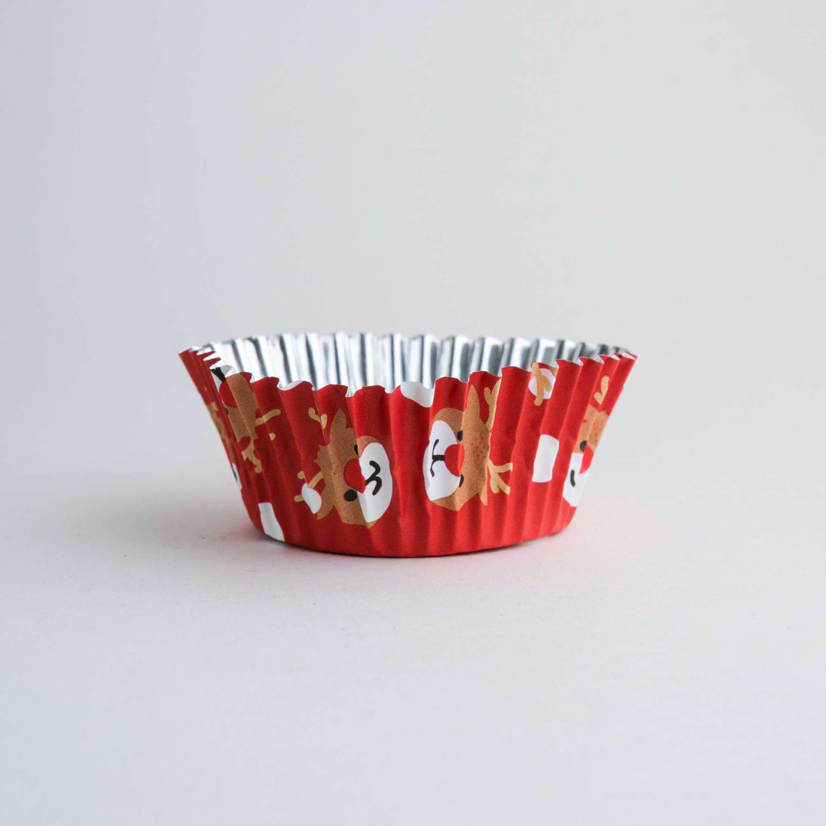 Christmas Reindeer Foil Lined Cupcake Cases Pk/30