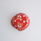 Kerst Cupcake Vormpjes met Folievoering - Rendier (30 stuks)