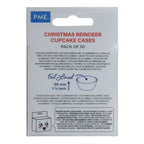 Kerst Cupcake Vormpjes met Folievoering - Rendier (30 stuks)