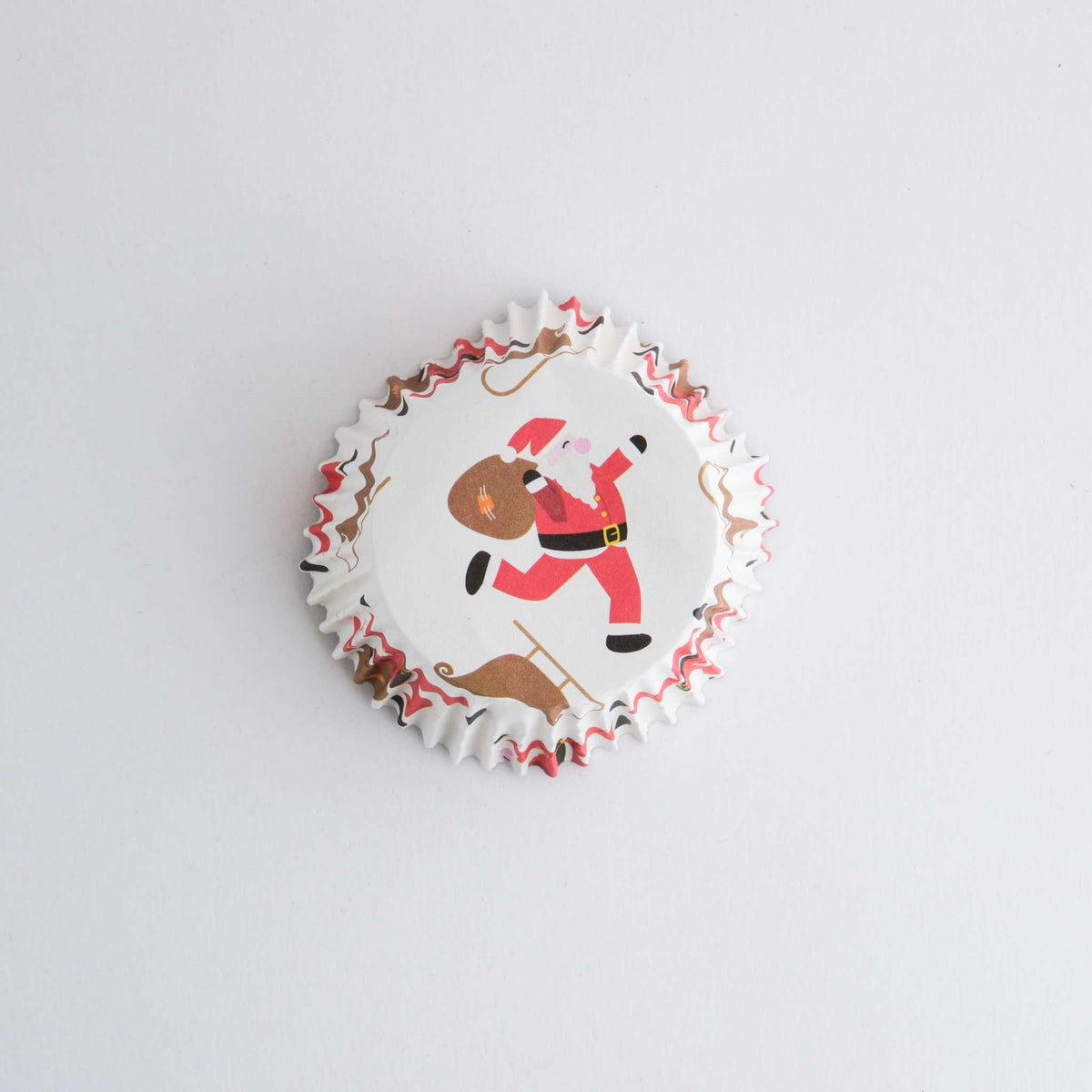 Noël Caissettes à cupcakes en Aluminium - Père Noël et Traîneau (30 pièces)