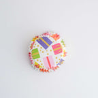Kerst Cupcake Vormpjes met Folievoering - Ingepakte Cadeaus (30 stuks)