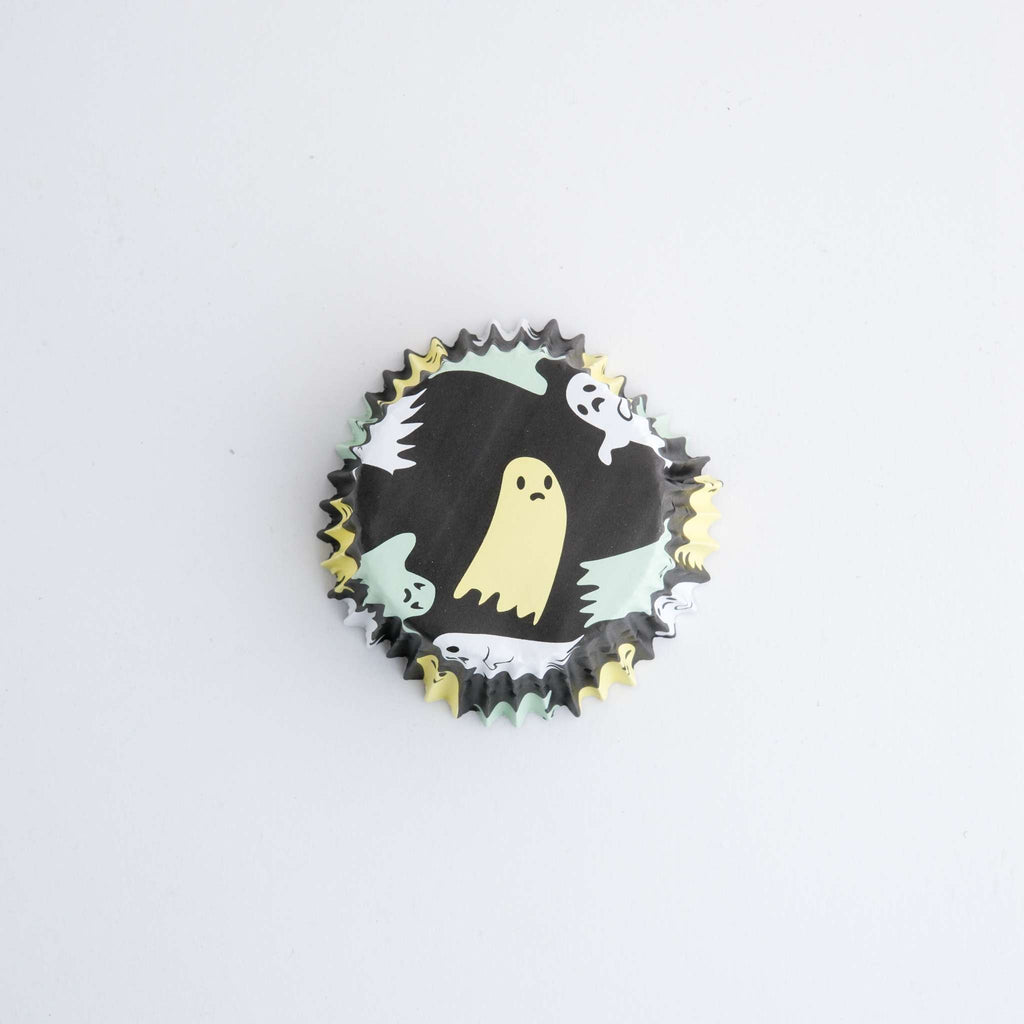 Halloween Folienbeschichtete Cupcake-Förmchen - Gruselige Geister (30 Stück)