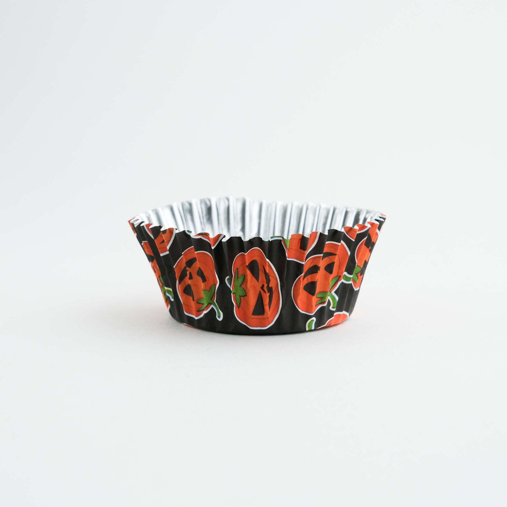 Halloween Cápsulas para Cupcakes forradas de Aluminio - Calabazas Petrificantes (Set de 30)