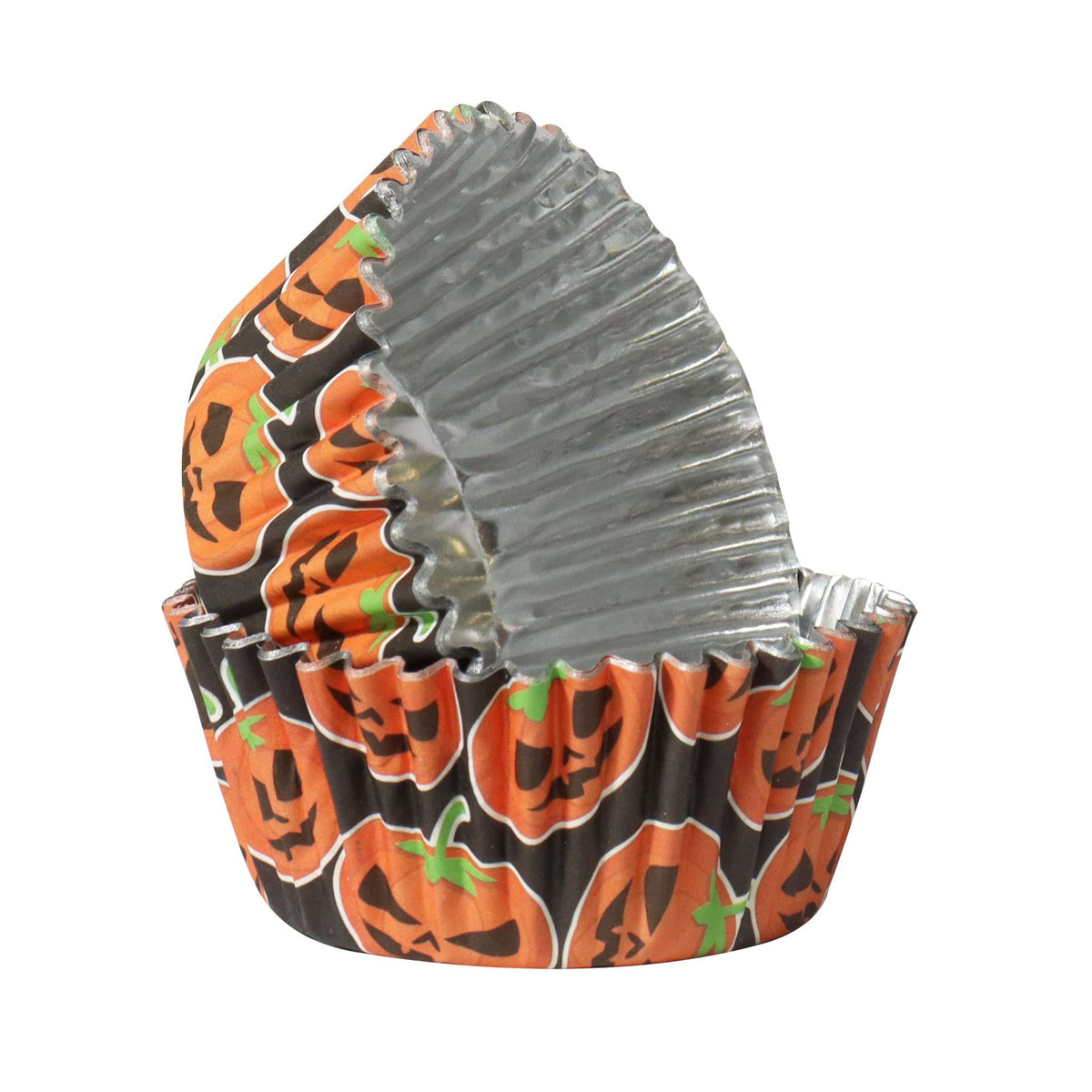 Petrifying Pumpkin Foil Lined Cupcake Cases Pk/30