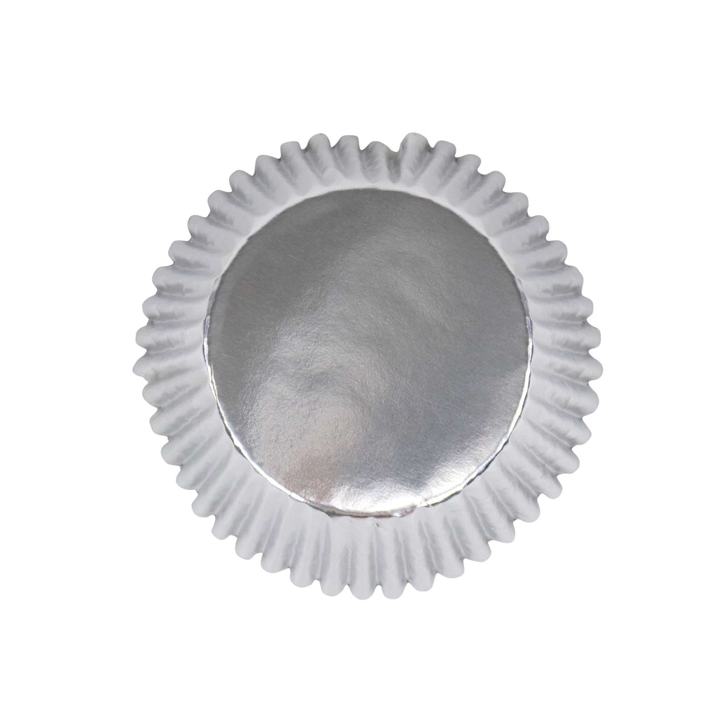 Metallische Backförmchen - Silber 30er Pack
