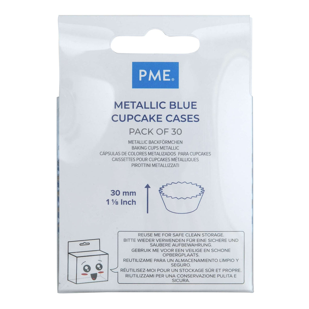 Metalen Bakvormpjes - Blauw Pk/30