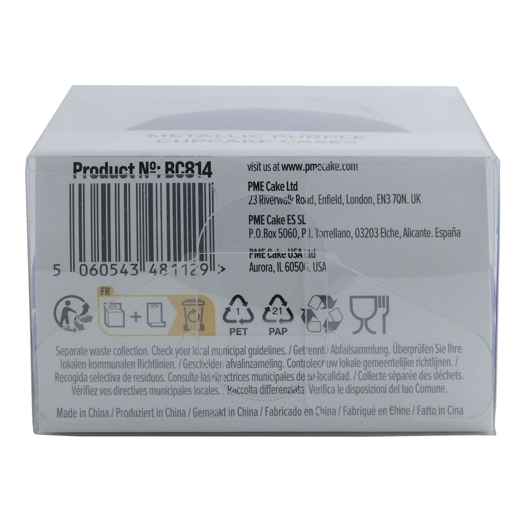 Metalen Bakvormpjes - Paars Pk/30