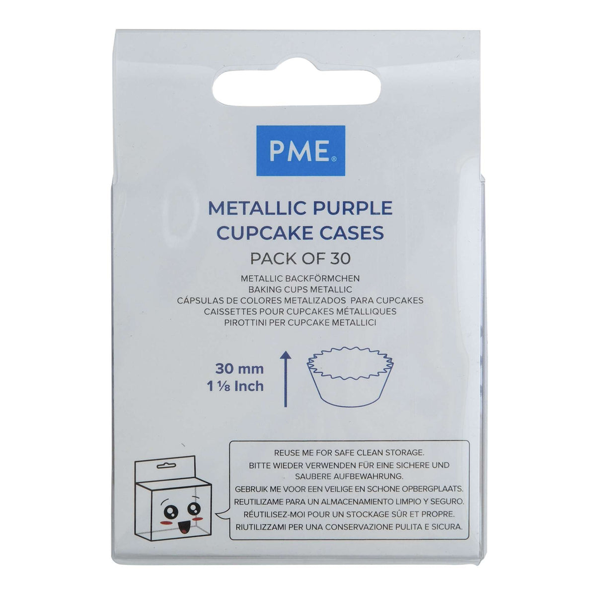 Metallic Purple Cupcake Cases Pk/30