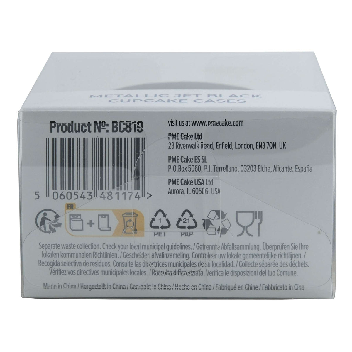 Metalen Bakvormpjes - Gitzwart Pk/30