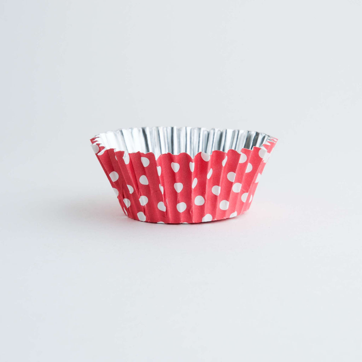 Red Polka Dot Foil Lined Cupcake Cases Pk/30