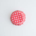 Caissettes à cupcakes doublées de feuille d'aluminium - Pois rouges Pk/30