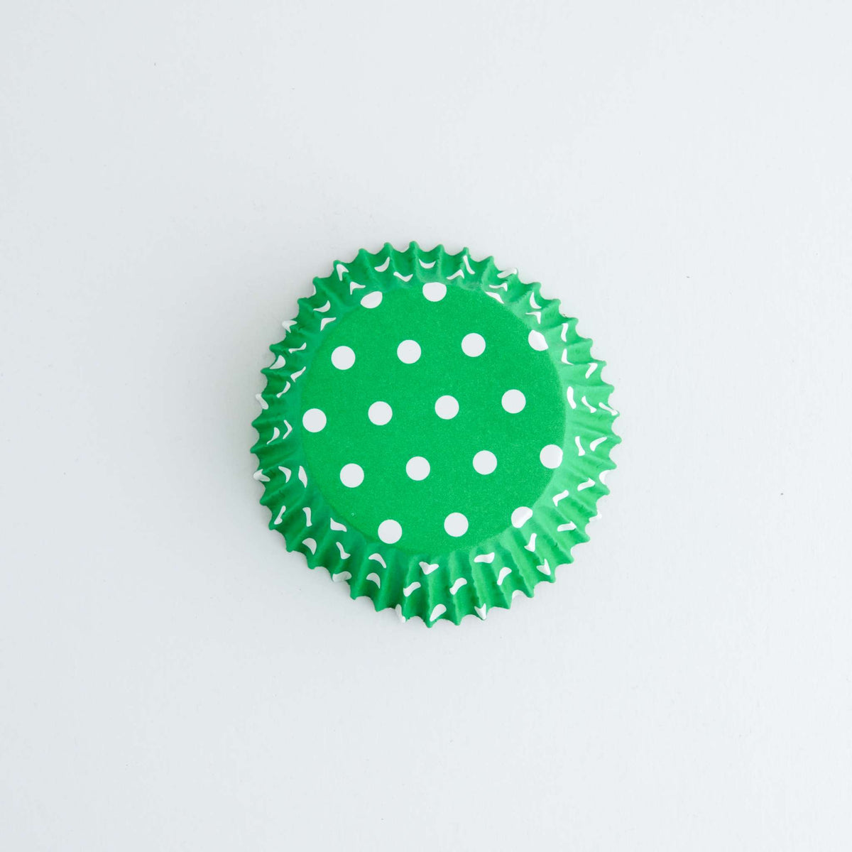 Caissettes à cupcakes doublées de feuille d'aluminium - Pois verts Pk/30