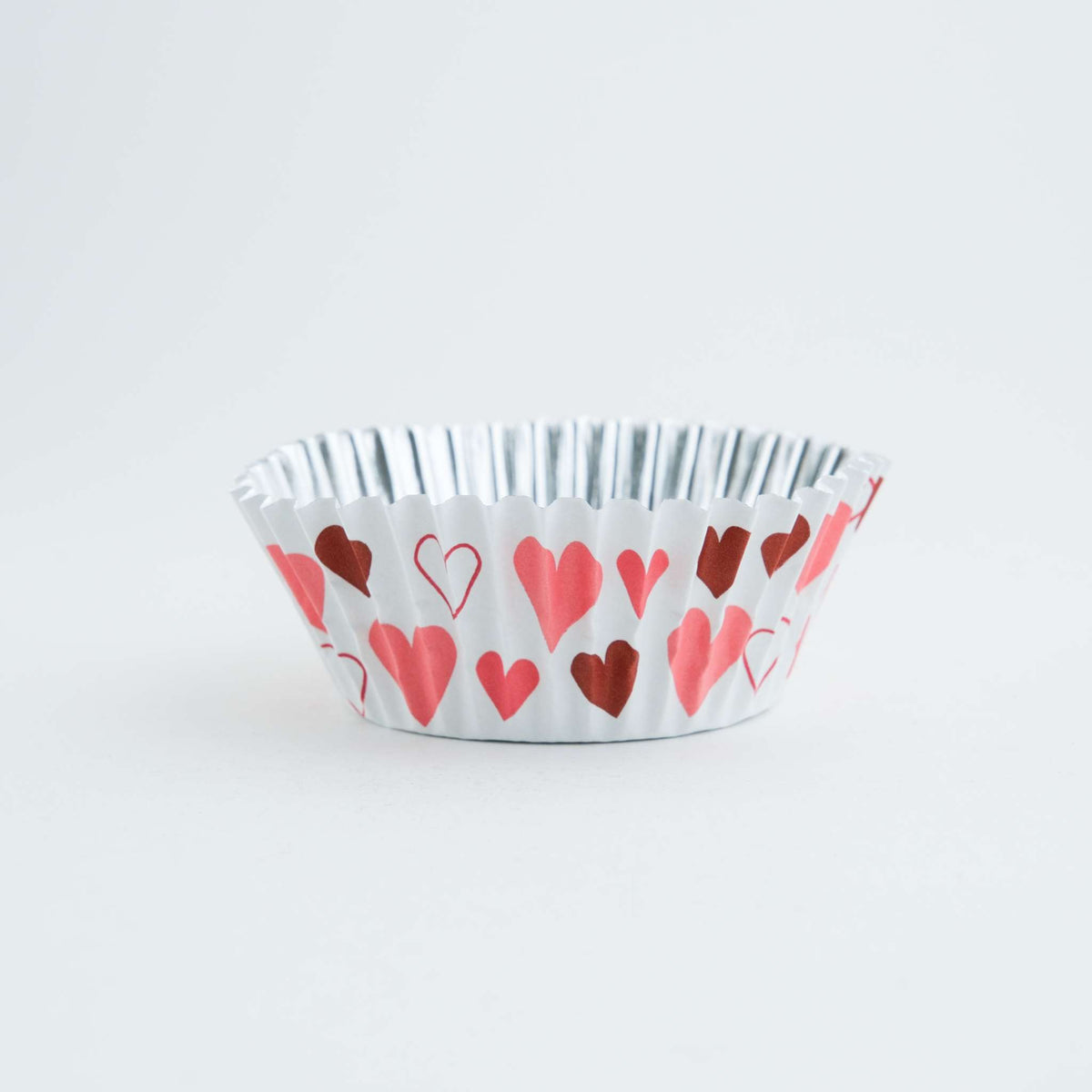 Hearts Foil Lined Cupcake Cases Pk/30