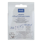 Hearts Foil Lined Cupcake Cases Pk/30