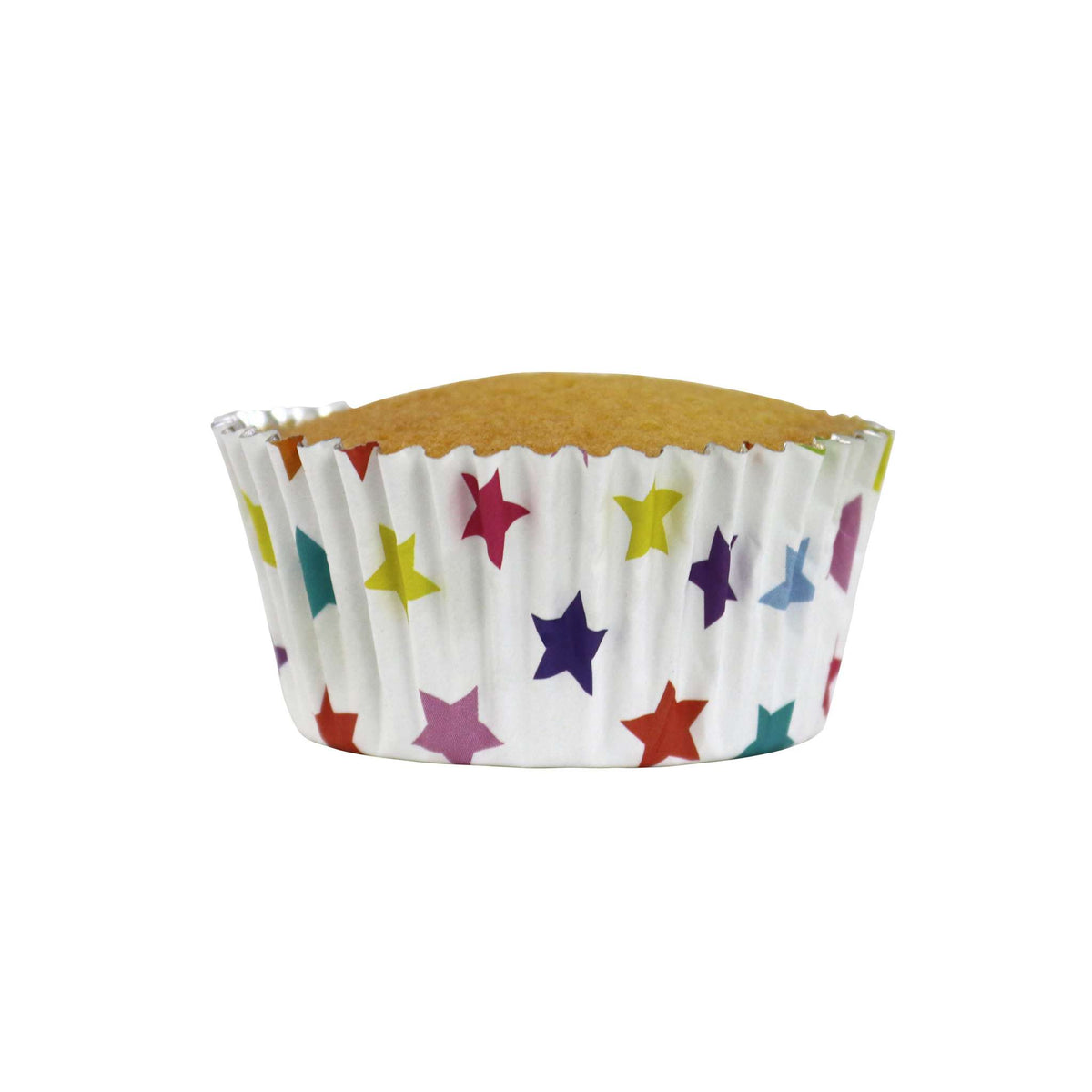 Caissettes à cupcakes doublées de feuille d'aluminium - Étoiles Pk/30