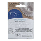 Snowflakes Foil Lined Cupcake Cases Pk/30