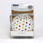 Cápsulas Forradas de Aluminio - Lunares Multicolores, Pack de 30