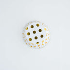 Cupcake-Förmchen folienbeschichtet - Goldfolien-Punkte 30er Pack