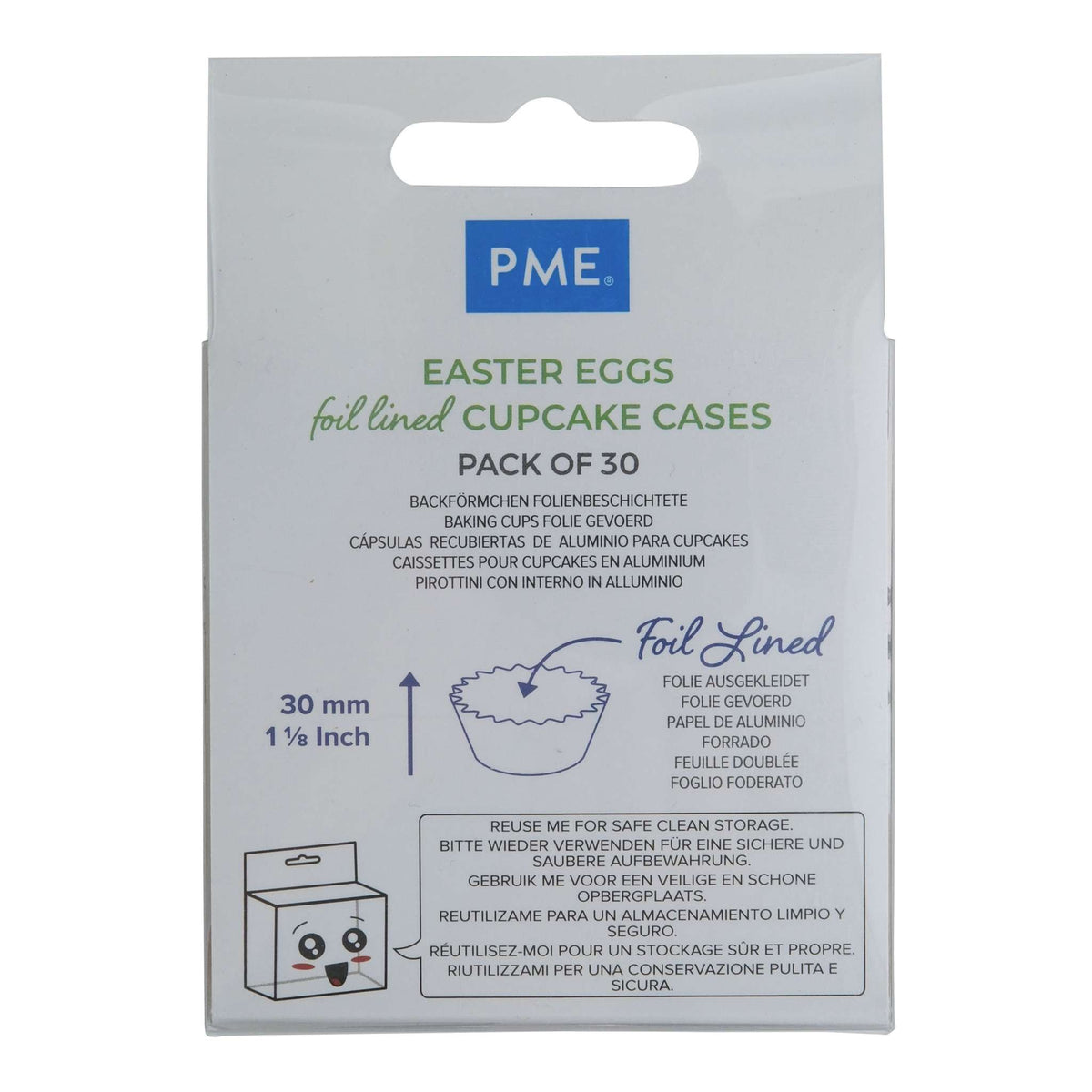 Cápsulas de Cupcakes con Forro de Papel Aluminio - Huevos de Pascua Pk/30