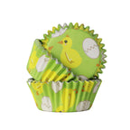 Cupcakevormpjes met folievoering - Paaskuikens Pk/30