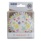 Caissettes à Cupcakes Doublées de Feuille - Explosion d'Étoiles (pack de 30)