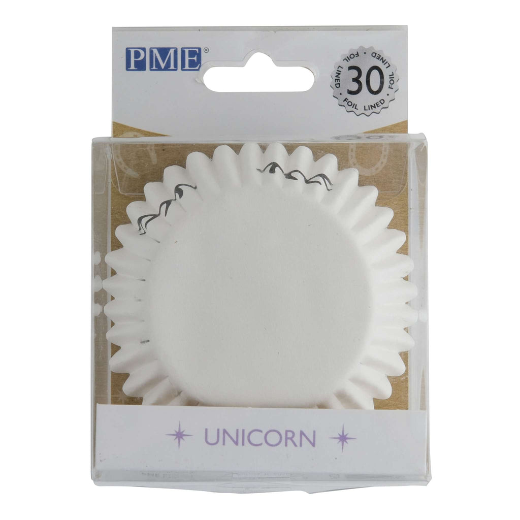 Cupcake-Förmchen mit Folienauskleidung - Schlafendes Einhorn, Packung mit 30 Stück