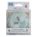 Noël Caissettes à cupcakes en Aluminium - Fêtes Florales (30 pièces)