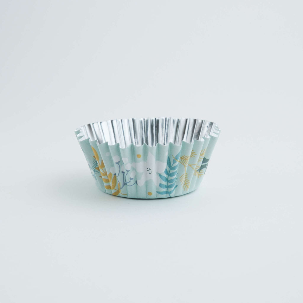 Noël Caissettes à cupcakes en Aluminium - Fêtes Florales (30 pièces)