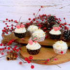 Noël Caissettes à cupcakes en Aluminium - Baies d'hiver (30 pièces)