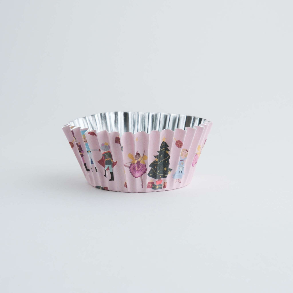 Weihnachtliche folienbeschichtete Cupcake-Förmchen - Nussknacker (30 Stück)
