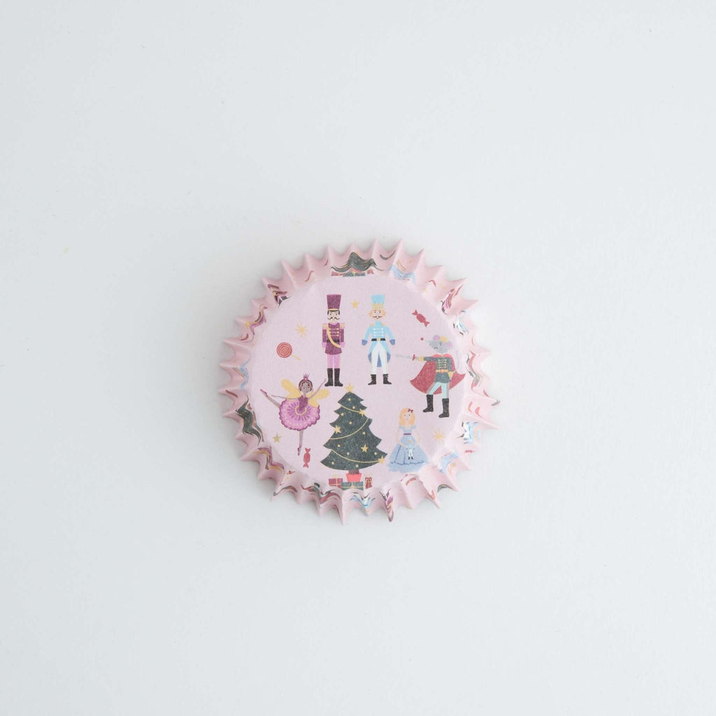 Weihnachtliche folienbeschichtete Cupcake-Förmchen - Nussknacker (30 Stück)