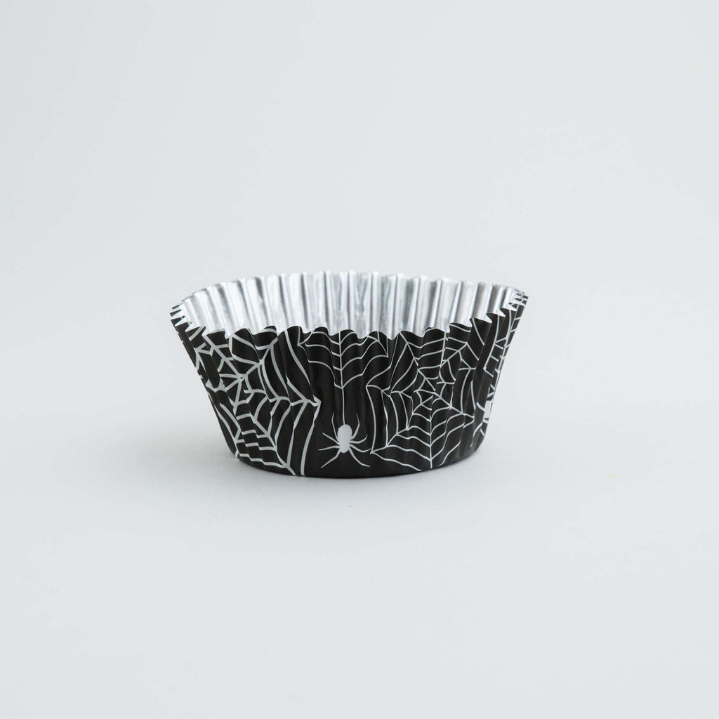 Spider Web Foil Lined Cupcake Cases Pk/30