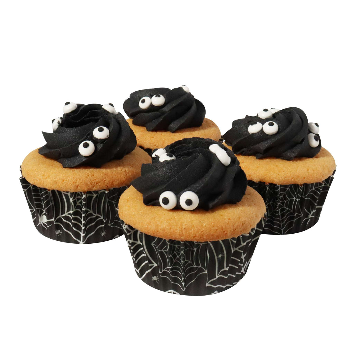 Spider Web Foil Lined Cupcake Cases Pk/30
