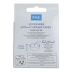 Spider Web Foil Lined Cupcake Cases Pk/30