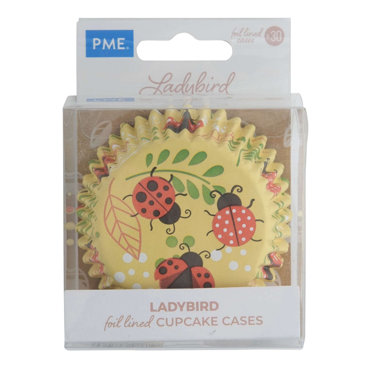 Caissettes à cupcakes doublées de papier d'aluminium - Coccinelle Pk/30