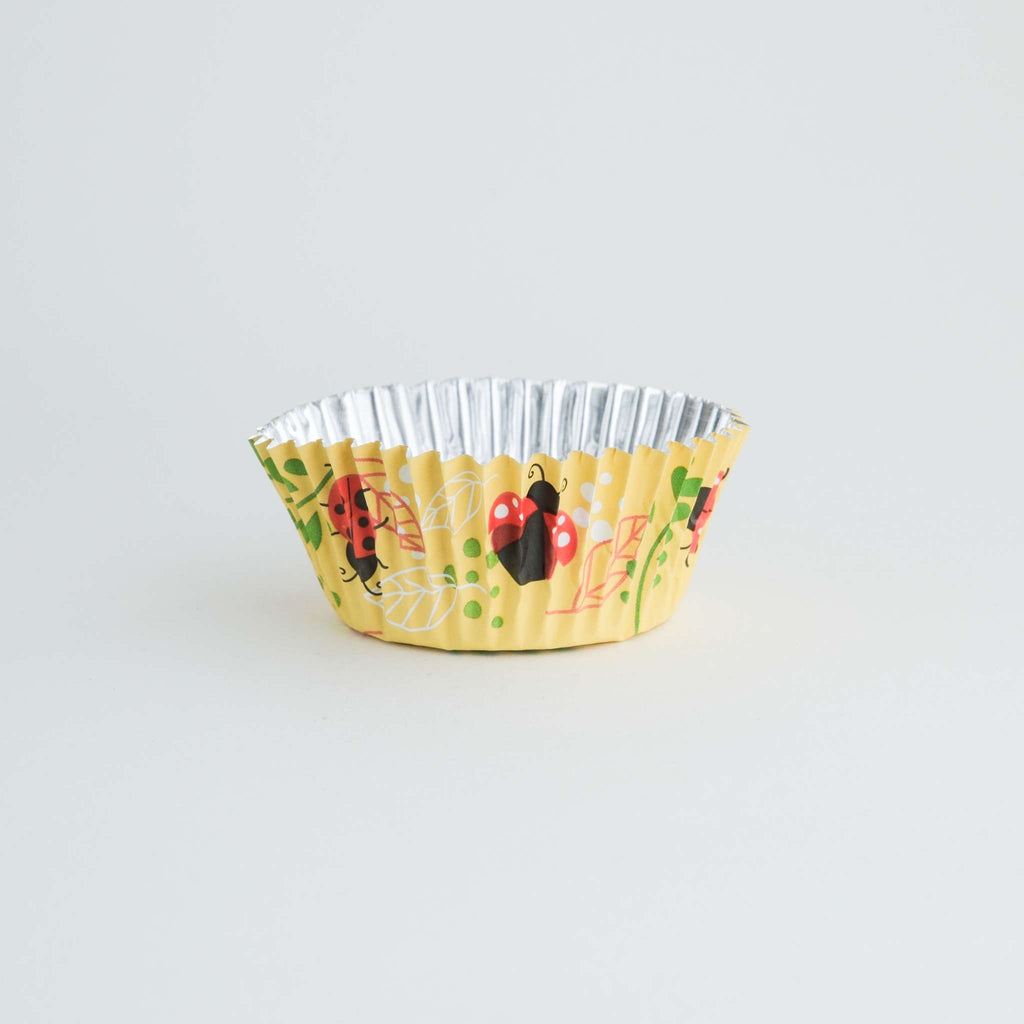 Forros para Cupcakes Forrados con Papel Aluminio - Paquete de 30 Mariquitas