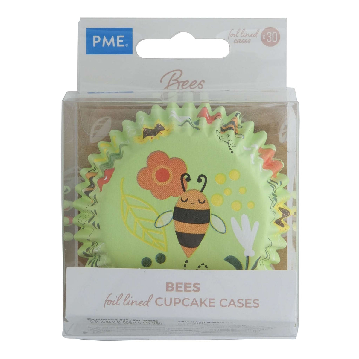 Bees Foil Lined Cupcake Cases Pk/30