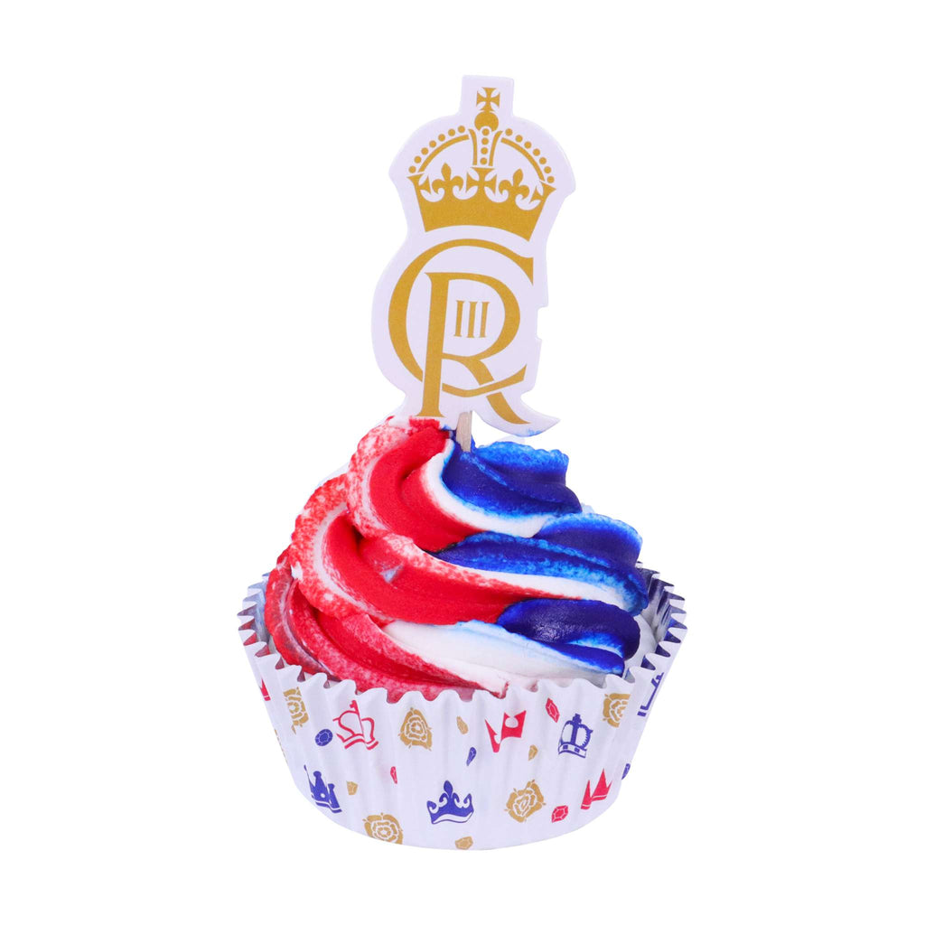 Coronation Foil Lined Cupcake Cases Pk/30