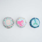 Cupcake Vormpjes Folie Gevoerd - Zeemeermin Set van 3, Pk/60