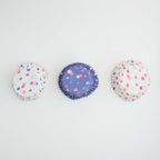 Watercolour Dots Foil Lined Cupcake Cases Pk/60