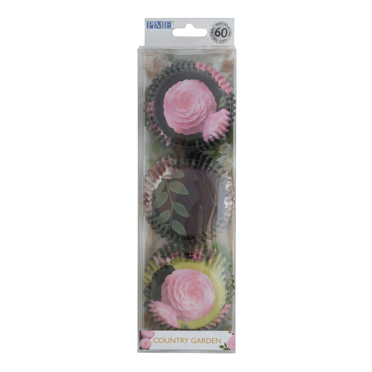 Caissettes à cupcakes doublées de feuille d'aluminium - Set de 3 fleurs, Pk/60