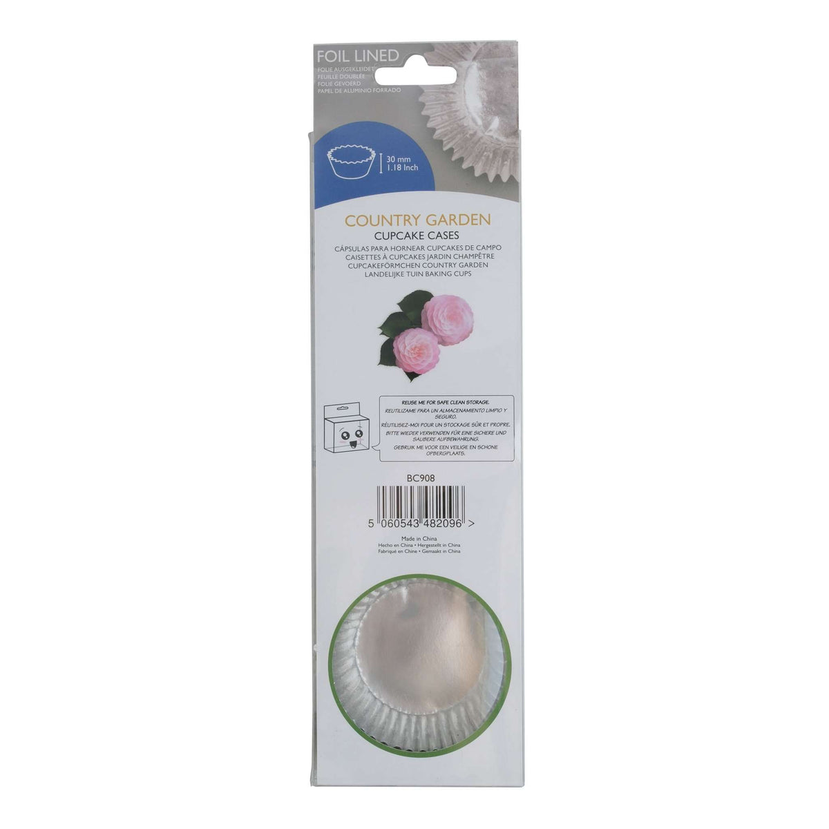Caissettes à cupcakes doublées de feuille d'aluminium - Set de 3 fleurs, Pk/60