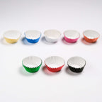 Cupcake Vormpjes Folie Gevoerd - Diverse Metallic Pk/100