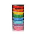 Caissettes à cupcakes doublées de feuille d'aluminium - Arc-en-ciel Pk/100